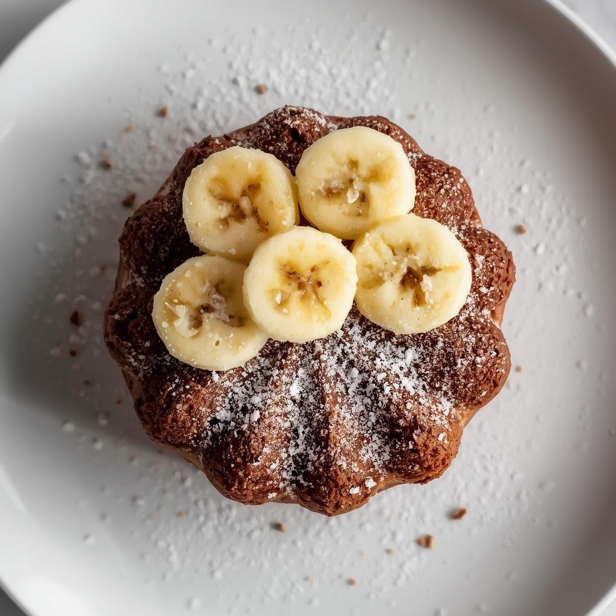 healthy banana cocoa cake