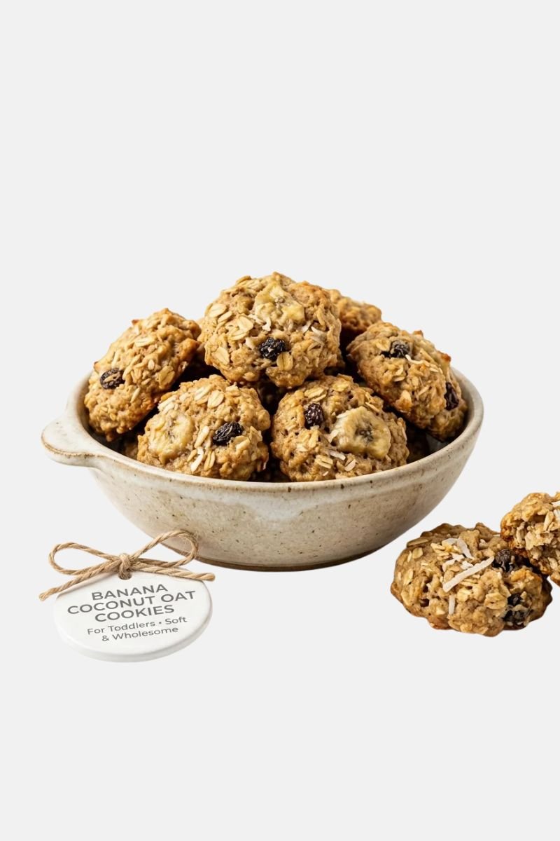 Banana Coconut Oat Cookies for Toddlers