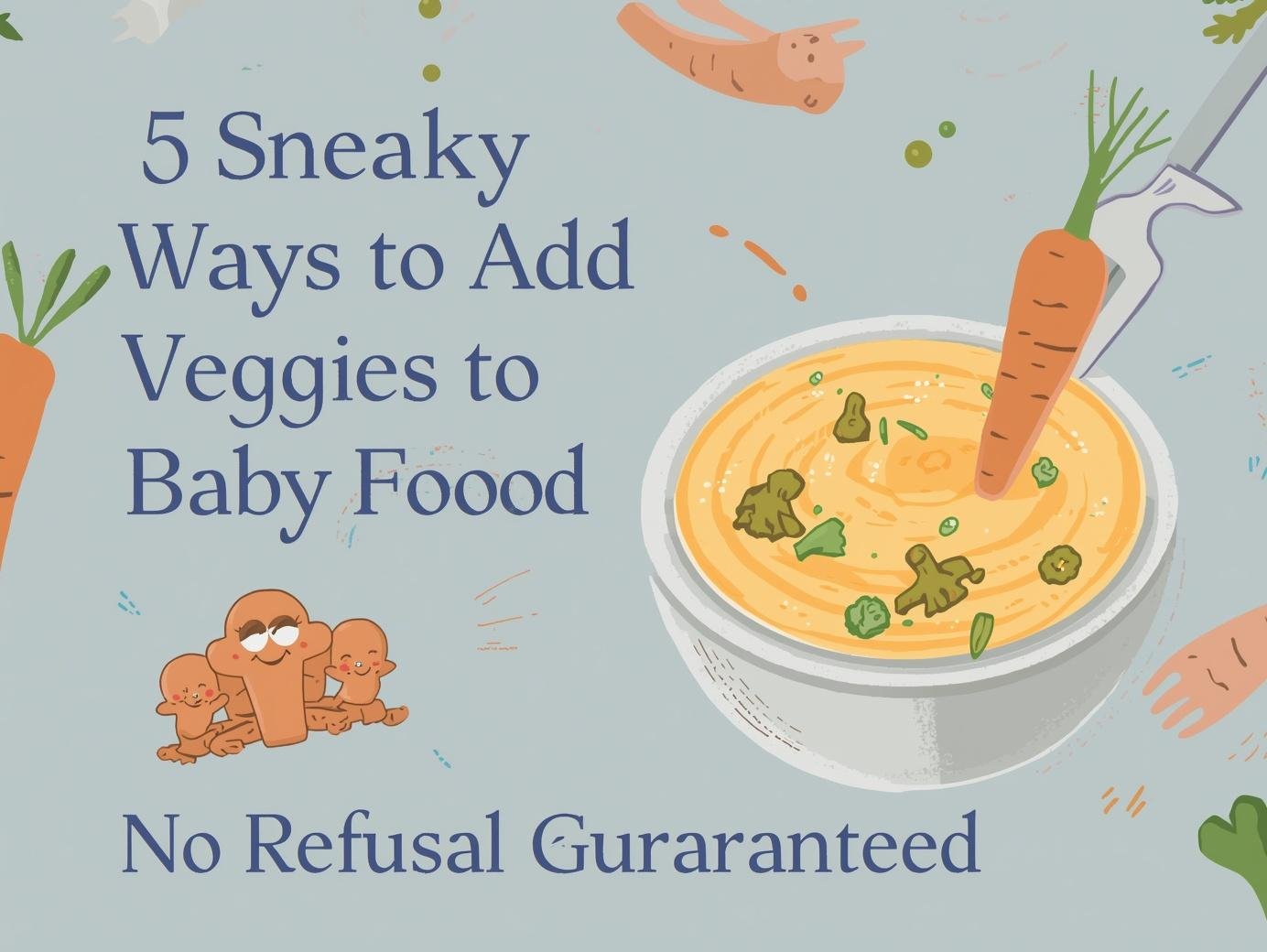 5 Sneaky Ways to Add Veggies to Baby Food (No Refusal Guaranteed)