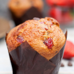strawberries and chocolate chips muffins